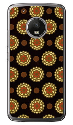 【送料無料】 フラワースポット チョコレートオレンジ （クリア） / for Moto G5 Plus XT1685/MVNOスマホ（SIMフリー端末） 【Coverfull】moto g5 plus ケース moto g5 plus カバー motog5plus ケース motog5plus カバー モト g5 プラス ケース モト g5