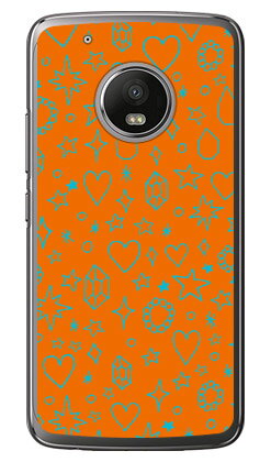 【送料無料】 キラキラ オレンジ×サックスブルー （クリア） / for Moto G5 Plus XT1685/MVNOスマホ（SIMフリー端末） 【Coverfull】moto g5 plus ケース moto g5 plus カバー motog5plus ケース motog5plus カバー モト g5 プラス ケース モト g5 プラス