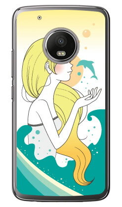 【送料無料】 Dolphin （クリア） design by いせきあい / for Moto G5 Plus XT1685/MVNOスマホ（SIMフリー端末） 【Coverfull】moto g5 plus ケース moto g5 plus カバー motog5plus ケース motog5plus カバー モト g5 プラス ケース モト g5 プラス