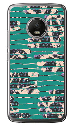 【送料無料】 アブストラクト Camo グリーン ベージュ （クリア） / for Moto G5 Plus XT1685/MVNOスマホ（SIMフリー端末） 【Coverfull】moto g5 plus ケース moto g5 plus カバー motog5plus ケース motog5plus カバー モト g5 プラス ケース