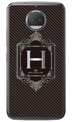 Cf LTD ラグジュアリーイニシャル H シルバーグレー （クリア） Moto G5s Plus XT1805 MVNOスマホ（SIMフリー端末） Coverfull moto g5s plus ケース moto g5s plus カバー motog5splus ケース motog5splus カバー モト g5s プラス 送料無料