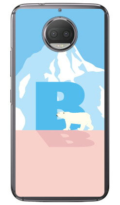 Cf LTD シロクマ イニシャル B （クリア） Moto G5s Plus XT1805 MVNOスマホ（SIMフリー端末） Coverfull moto g5s plus ケース moto g5s plus カバー motog5splus ケース motog5splus カバー モト g5s プラス ケース モト g5s 送料無料