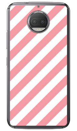 Cf LTD ピンキーコレクション ストライプA （クリア） Moto G5s Plus XT1805 MVNOスマホ（SIMフリー端末） Coverfull moto g5s plus ケ..