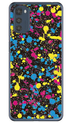 スプラット CMYK （ソフトケース） moto e32s SECOND SKIN moto e32