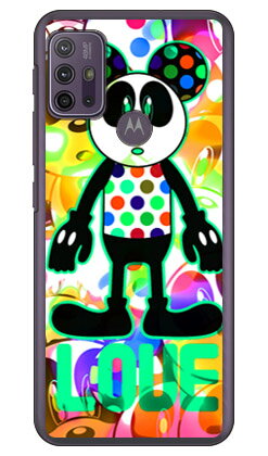 Code；C 「LOVE PANDA」 アクアマリン （クリア） moto g10 XT2127・g