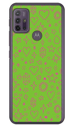 キラキラ グリーン×ピンク （クリア） moto g10 XT2127・g30 XT2129 MVNOスマホ（SIMフリー端末） Coverfull moto g10 g30 ケース moto g10 g30 カバー モトg10 g30 ケース モトg10 g30 カバー モトジ−10 ジー30 ケース モトジ−10 ジー30 送料無料