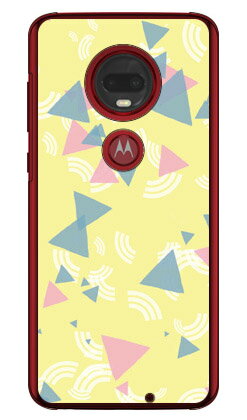 さんかく イエロー （クリア） moto g7 PLUS XT1965 MVNOスマホ（SIMフリー端末） Coverfull mvno simフリー 携帯 motog7plus モトローラ スマホ moto g7 plus xt1965 moto g7 plus ケース moto g7 plus カバー モトローラ moto g7 plus 送料無料