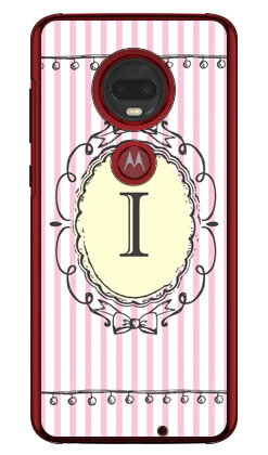 Cf LTD イニシャル アルファベット I ピンク (クリア) moto g7 PLUS XT1965 MVNOスマホ(SIMフリー端末) Coverfull mvno simフリー 携帯 motog7plus モトローラ スマホ moto g7 plus xt1965 moto g7 plus ケース moto g7 plus カバー 送料無料