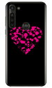 ドリップハート ブラック （クリア） moto g8 power XT2041 MVNOスマホ（SIMフリー端末） SECOND SKIN moto g8 power ケース moto g8 power カバー モトg8パワー ケース モトg8パワー カバー モトジー8パワー ケース モトジー8パワー カバー 送料無料