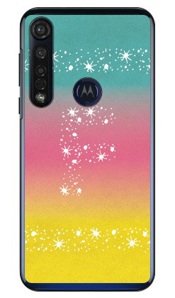 Cf LTD アロハ イニシャル トロピカル F （クリア） moto g8 plus XT2019 MVNOスマホ（SIMフリー端末） Coverfull mvno simフリー 携帯 motog8plus モトローラ スマホ moto g8 plus xt2019 moto g8 plus ケース moto g8 plus カバー 送料無料