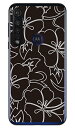 ハイビスカスライン ブラック (ソフトTPUクリア) moto g8 plus XT2019 MVNOスマホ(SIMフリー端末) SECOND SKIN mvno simフリー 携帯 motog8plus モトローラ スマホ moto g8 plus xt2019 moto g8 plus ケース moto g8 plus カバー 送料無料(2)