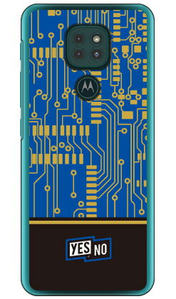 エレクトロボード ブルー （クリア） moto g9 PLAY XT2083 MVNOスマホ（SIMフリー端末） YESNO moto g9 play ケース moto g9 play カバー モトg9play ケース モトg9play カバー モトジー9プレイ ケース モトジー9プレイ カバー motog9play ケース 送料無料