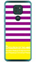 Panel border パープル×イエロー (ソフトTPUクリア) design by ROTM moto g9 PLAY XT2083 MVNOスマホ(SIMフリー端末) SECOND SKIN moto g9 play ケース moto g9 play カバー モトg9play ケース モトg9play カバー モトジー9プレイ ケース 送料無料(2)