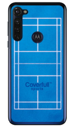 バドミントンコート ブルー(クリア) moto g PRO XT2043 MVNOスマホ(SIMフリー端末) Coverfull moto g pro ケース ...