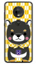豆しば三兄弟シリーズ 次男豆ジロー (クリア) moto g7 XT1962 MVNOスマホ(SIMフリー端末) スマホケース ハードケース mvno simフリー 携帯 motog7 モトローラ スマホ moto g7 xt1962 moto g7 ケース moto g7 カバー モトローラ moto g7 送料無料