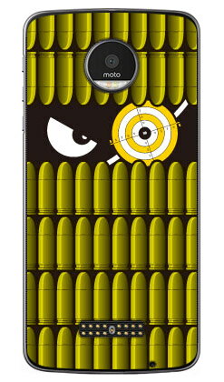 スナイパーくん イエロー （クリア） Moto Z XT1650 MVNOスマホ（SIMフリー端末） YESNO moto z xt1650 ケース moto z xt1650 カバー モトゼットxtケース モトゼットxtカバー motozxtケース motozxtカバー simフリー スマホケース 送料無料