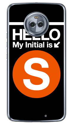 Cf LTD サブウェイイニシャル S オレンジ （クリア） Moto X4 XT1900 MVNOスマホ（SIMフリー端末） Coverfull moto x4 ケース moto x4 カバー motox4 ケース motox4 カバー モト x4 ケース モト x4 カバー モトx4ケース モトx4カバー 送料無料