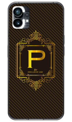 Cf LTD ラグジュアリーイニシャル P ゴールドイエロー （ハードケース） Nothing Phone 1 Coverfullnothing phone 1 ケース nothing phone(1) nothing phone 本体 保護 nothing phone ケース nothing phone1 ケース nothing phone ハードケース nothing phone 送料無料