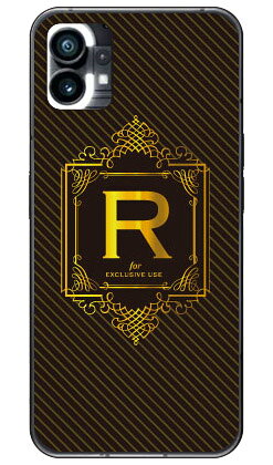 Cf LTD ラグジュアリーイニシャル R ゴールドイエロー （ハードケース） Nothing Phone 1 Coverfullnothing phone 1 ケース nothing phone(1) nothing phone 本体 保護 nothing phone ケース nothing phone1 ケース nothing phone ハードケース nothing phone 送料無料