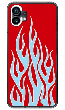 乐天商城 - ファイヤーパターン レッド×サックスブルー （ソフトケース） Nothing Phone 1nothing phone 1 ケース nothing phone(1) nothing phone 本体 保護 nothing phone ケース nothing phone1 ケース nothing phone ハードケース nothing phone スマホケース 送料無料