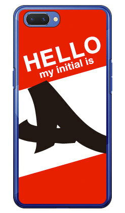 【送料無料】 Cf LTD ハローイニシャル A レッド （クリア） / for OPPO R15 Neo/MVNOスマホ（SIMフリー端末） 【Coverfull】oppo スマホ oppo スマートフォン oppo スマホケース oppo スマホカバー オッポ スマホケース オッポ スマホカバー フランスメーカー OPPO