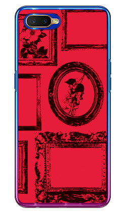 フレーム レッド （クリア） OPPO R17 Neo MVNOスマホ（SIMフリー端末） Coverfull ハードケース oppo スマホ oppo スマートフォン oppo スマホケース oppo スマホカバー オッポ スマホケース オッポ スマホカバー フランスメーカー OPPO 送料無料