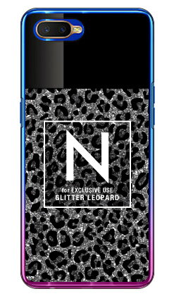 Cf LTD ヒョウ柄 ネイルボトル イニシャル N グレー （クリア） OPPO R17 Neo MVNOスマホ（SIMフリー端末） Coverfull oppo スマホ oppo スマートフォン oppo スマホケース oppo スマホカバー オッポ スマホケース オッポ スマホカバー 送料無料