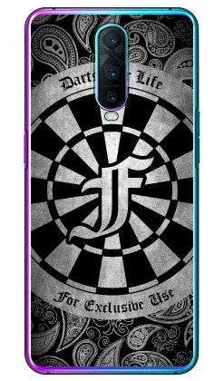 Cf LTD ダーツ イニシャル グレー F （クリア） OPPO R17 Pro MVNOスマホ（SIMフリー端末） Coverfull oppo スマホ oppo スマートフォン oppo スマホケース oppo スマホカバー オッポ スマホケース オッポ スマホカバー フランスメーカー OPPO 送料無料