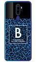 Cf LTD ヒョウ柄 ネイルボトル イニシャル B ブルー (クリア) OPPO A5 2020 MVNOスマホ(SIMフリー端末)・楽天モバイル Coverfull oppo スマホ oppo スマートフォン oppo スマホケース oppo スマホカバー オッポ スマホケース オッポ 送料無料(2)