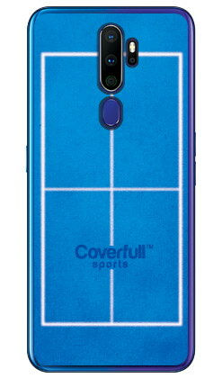卓球コート ブルー(クリア) OPPO A5 2020 MVNOスマホ(SIMフリー端末)・楽天モバイル Coverfull oppo スマホ oppo スマー...