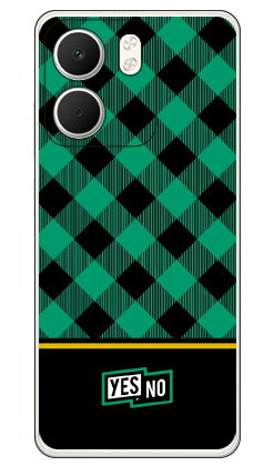 Rakuten - ブロックチェック グリーン OPPO A5x CPH2725 (ソフトTPU) YESNO ケース カバー スマホケース 送料無料 耐衝撃 プリント 保護 衝撃吸収