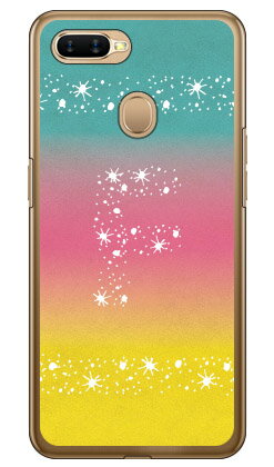 Mobile Phone Cases - Cf LTD アロハ イニシャル トロピカル F （クリア） OPPO AX7 MVNOスマホ（SIMフリー端末） Coverfull oppo スマホ oppo スマートフォン oppo スマホケース oppo スマホカバー オッポ スマホケース オッポ スマホカバー フランスメーカー OPPO 送料無料