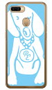 Dog サックスブルー×ホワイト design by ROTM (クリア) OPPO AX7 MVNOスマホ(SIMフリー端末) SECOND SKIN oppo スマホ oppo スマートフォン oppo スマホケース oppo スマホカバー オッポ スマホケース オッポ スマホカバー フランスメーカー 送料無料(2)