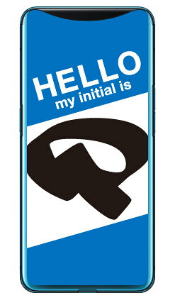 樂天商城 - Cf LTD ハローイニシャル P ブルー （クリア） Find X MVNOスマホ（SIMフリー端末） Coverfull find x スマホ find x スマートフォン find x スマホケース find x スマホカバー ファインドX スマホケース ファインドX スマホカバー 送料無料