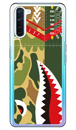 シャーク ハンターカモ （クリア） OPPO Reno3 A MVNOスマホ（SIMフリー端末）・Y!mobile・楽天モバイル YESNO oppo スマホ oppo スマートフォン oppo スマホケース oppo スマホカバー オッポ スマホケース オッポ スマホカバー メーカー OPPO 送料無料