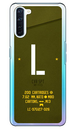 Cf LTD ミリタリー イニシャル アルファベット L カーキ (クリア) OPPO Reno3 A MVNOスマホ(SIMフリー端末)・Y!mobile・楽天モバイル Coverfull oppo スマホ oppo スマートフォン oppo スマホケース oppo スマホカバー オッポ スマホケース 送料無料
