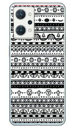 メキシカンフォーク モノクロ （ソフトケース） OPPO Reno9 A CPH2523・A301O