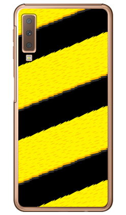 シッポストライプ イエロー （クリア） Galaxy A7 MVNOスマホ（SIMフリー端末）・楽天モバイル YESNO galaxy a7 スマホ galaxy a7 スマートフォン galaxy a7 スマホケース galaxy a7 スマホカバー ギャラクシーA7 スマホケース ギャラクシーA7 送料無料