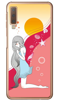 Wavelet （クリア） design by いせきあい Galaxy A7 MVNOスマホ（SIMフリー端末）・楽天モバイル Coverfull galaxy a7 スマホ galaxy a7 スマートフォン galaxy a7 スマホケース galaxy a7 スマホカバー ギャラクシーA7 ギャラクシーA7 送料無料