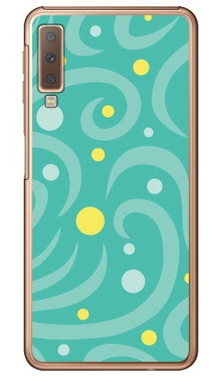 【送料無料】 ドットウェイブ エメラルド （クリア） / for Galaxy A7/MVNOスマホ（SIMフリー端末） 【Coverfull】galaxy a7 スマホ galaxy a7 スマートフォン galaxy a7 スマホケース galaxy a7 スマホカバー ギャラクシーA7 スマホケース ギャラクシーA7