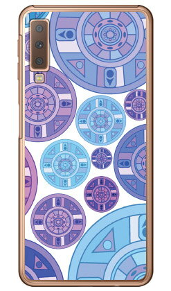パープル ディスク パターン (クリア) Galaxy A7 MVNOスマホ(SIMフリー端末)・楽天モバイル Coverfull galaxy a7 スマホ galaxy a7 スマートフォン galaxy a7 スマホケース galaxy a7 スマホカバー ギャラクシーA7 ギャラクシーA7 送料無料
