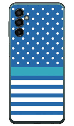 ドット ボーダー ブルー （クリア） Galaxy M23 5G SM-M236Q MVNOスマホ（SIMフリー端末） SECOND SKIN ハードケースgalaxy m23 5g sm-m236q スマホ galaxy m23 5g sm-m236q スマートフォン galaxy m23 5g sm-m236q スマホケース galaxy m23 5g sm-m236q 送料無料