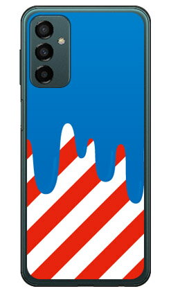 DRIP ブルー レッド （ソフトTPUクリア） Galaxy M23 5G SM-M236Q MVNOスマホ（SIMフリー端末） SECOND SKIN ソフトケースgalaxy m23 5g sm-m236q スマホ galaxy m23 5g sm-m236q スマートフォン galaxy m23 5g sm-m236q galaxy m23 5g sm-m236q 送料無料(2.0)