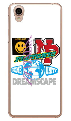 NEW PATH 「STICKERS REWORK （ホワイト）」 （クリア） Android One X4・AQUOS sense plus SH-M07 Y!mobile・MVNOスマホ（SIMフリー端末） SECOND SKIN android one x4 ケース android one x4 カバー アンドロイドワンx4ケース 送料無料