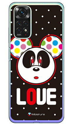 Love Panda ホワイトドット （ソフトTPUクリア） design by Moisture Redmi Note 11 MVNOスマホ（SIMフリー端末） SECOND SKIN スマホケース ソフトケースredmi note 11 スマホ redmi note 11 スマートフォン redmi note 11 スマホケース redmi note 10 pro 送料無料