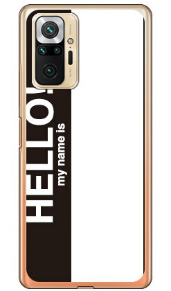 Hello my name is ブラック （ソフトTPUクリア） Redmi Note 10 Pro M2101K6R MVNOスマホ（SIMフリー端末） SECOND SKIN redmi note 10 pro m2101k6r スマホ redmi note 10 pro m2101k6r スマートフォン redmi note 10 pro m2101k6r 送料無料