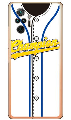 Cf LTD ベースボールユニフォーム ホワイト×ブルー （クリア） Redmi Note 10 Pro M2101K6R MVNOスマホ（SIMフリー端末） Coverfull redmi note 10 pro m2101k6r スマホ redmi note 10 pro m2101k6r スマートフォン redmi note 10 pro m2101k6r 送料無料