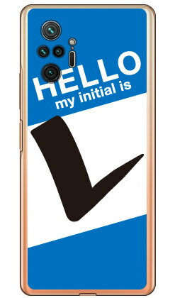 Cf LTD ハローイニシャル L ブルー （クリア） Redmi Note 10 Pro M2101K6R MVNOスマホ（SIMフリー端末） Coverfull redmi note 10 pro m2101k6r スマホ redmi note 10 pro m2101k6r スマートフォン redmi note 10 pro m2101k6r 送料無料