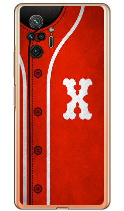 Cf LTD ベースボール イニシャル レッド X （クリア） Redmi Note 10 Pro M2101K6R MVNOスマホ（SIMフリー端末） Coverfull redmi note 10 pro m2101k6r スマホ redmi note 10 pro m2101k6r スマートフォン redmi note 10 pro m2101k6r 送料無料