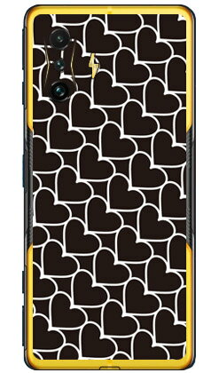 ハートストライプ ブラック×ホワイト （クリア） POCO F4 GT MVNOスマホ（SIMフリー端末） SECOND SKIN ハードケースpoco f4 gt スマホ poco f4 gt スマートフォン poco f4 gt スマホケース poco f4 gt poco f4 gt スマホ poco f4 gt スマートフォン 送料無料